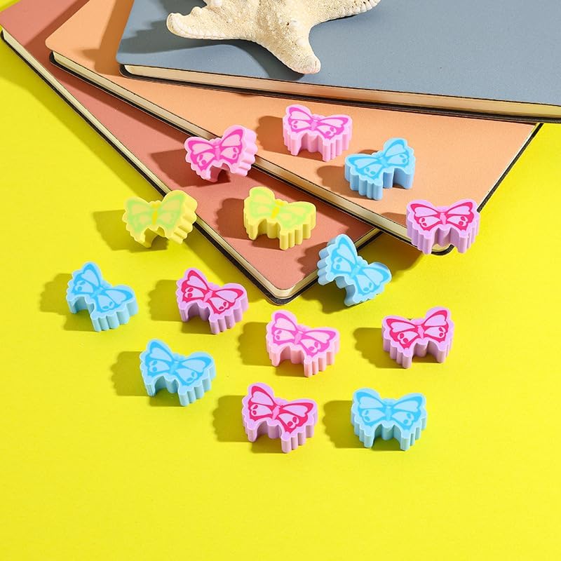 Kleeblatt Mini Butterfly Erasers for Kids Bulk, 100 PCS Cute Fun Desk Pets for Kids Classroom, Treasure Box Prizes,Party Favors for Kids Goodie Bags, Back to School Gifts for Students - Image 4